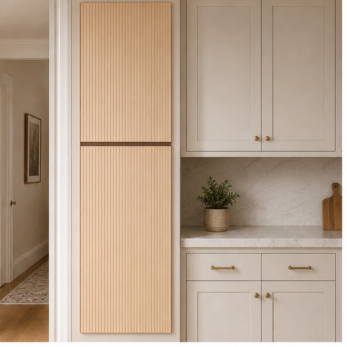 Fluted Tall Pantry Overlay Kit shown installed or in use in a realistic room