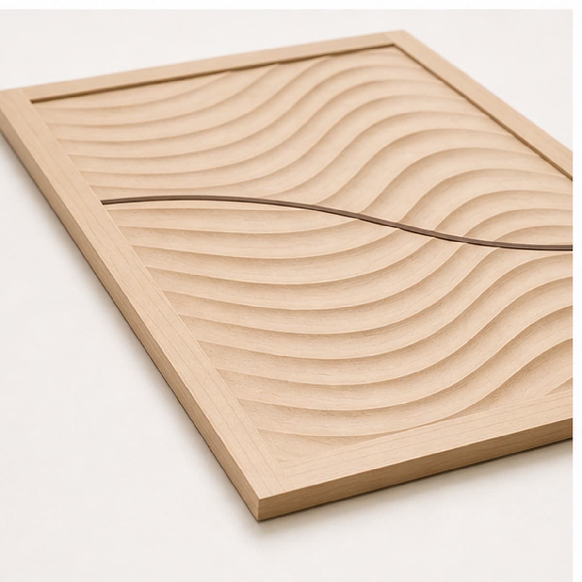 Parametric Wave Island End Panel shown with parts, profile, or build details